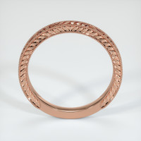 14K Rose Gold Antique Style Plain Band Image