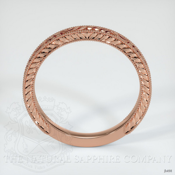 14K Rose Gold Antique Style Plain Band