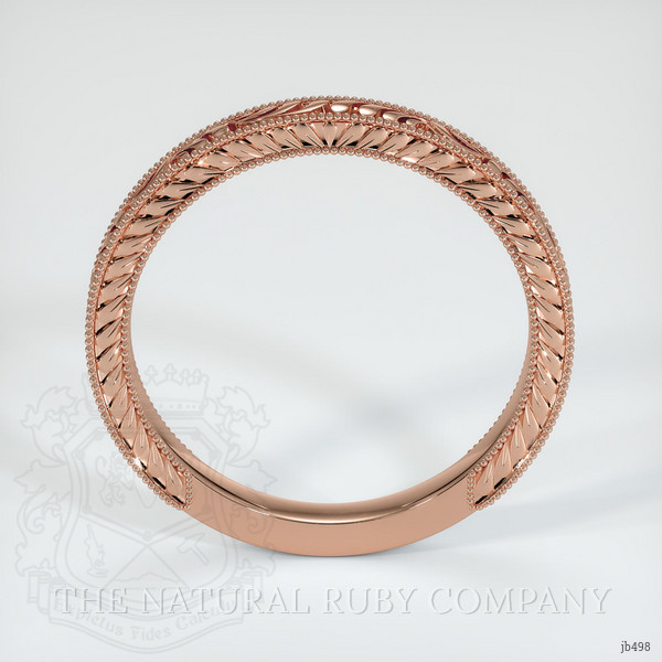 14K Rose Gold Antique Style Plain Band