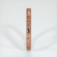 14K Rose Gold Antique Style Plain Band Image