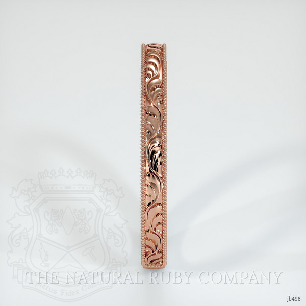 14K Rose Gold Antique Style Plain Band