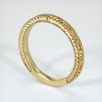 14K Yellow Gold Antique Style Plain Band Image