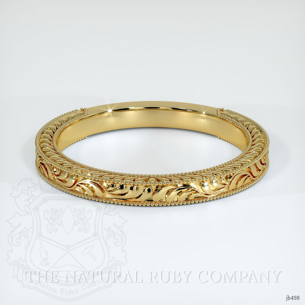 18K Yellow Gold Antique Style Plain Band
