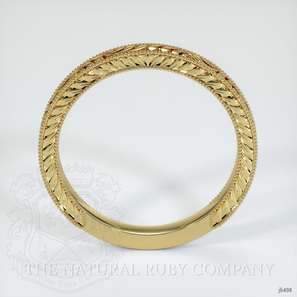18K Yellow Gold Antique Style Plain Band