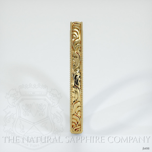 18K Yellow Gold Antique Style Plain Band