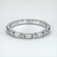 Platinum 950 Diamond and Diamond Prong Wedding Band Video