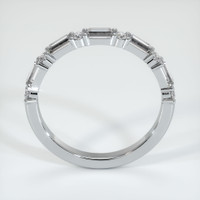 Platinum 950 Diamond and Diamond Prong Wedding Band Image