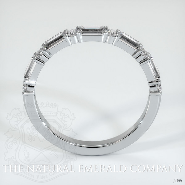 Platinum 950 Diamond and Diamond Prong Wedding Band