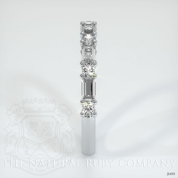 Platinum 950 Diamond and Diamond Prong Wedding Band