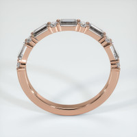 14K Rose Gold Prong Wedding Band Image