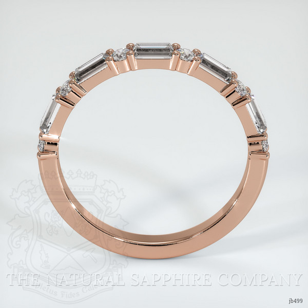 14K Rose Gold Diamond Prong Wedding Band