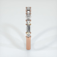 14K Rose Gold Diamond Prong Wedding Band Image