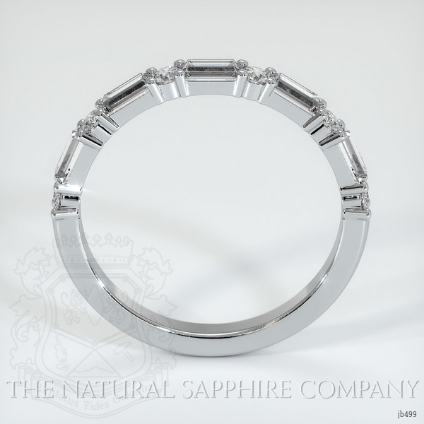 18K White Gold Diamond Prong Wedding Band