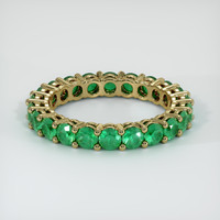 Emerald 18K Yellow Gold wedding band