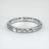 Platinum 950 Diamond Channel Wedding Band Video