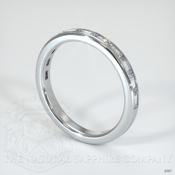 Platinum 950 Diamond Channel Wedding Band