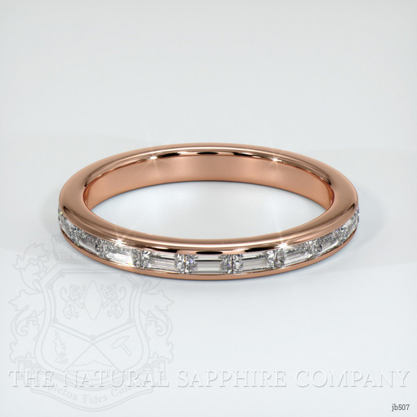 14K Rose Gold Diamond Channel Wedding Band