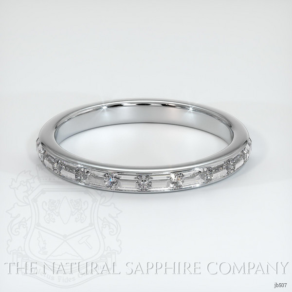 18K White Gold Diamond Channel Wedding Band