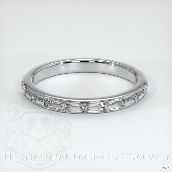 18K White Gold Diamond Channel Wedding Band