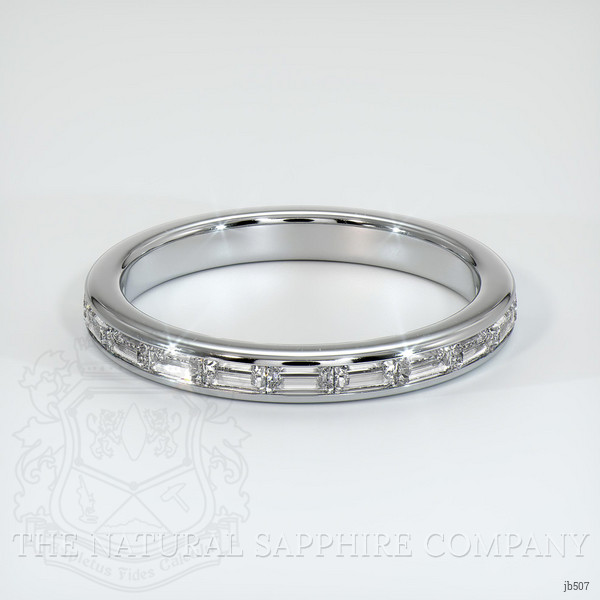 18K White Gold Diamond Channel Wedding Band