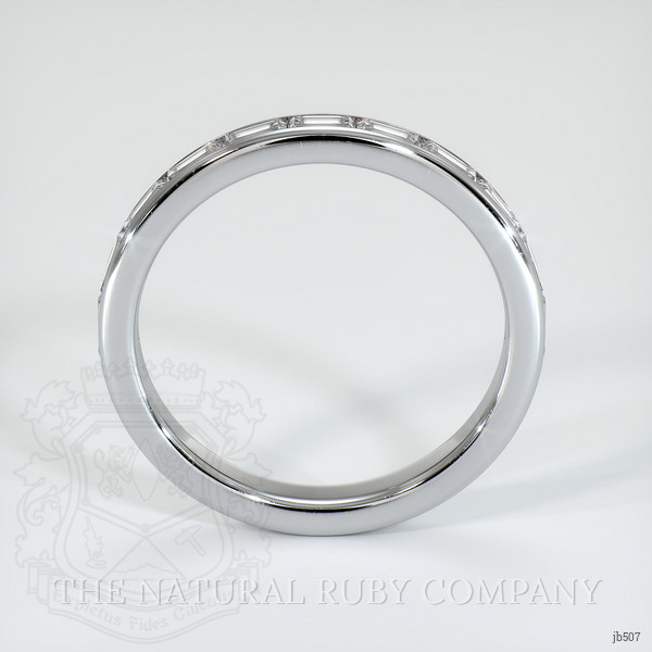18K White Gold Diamond Channel Wedding Band