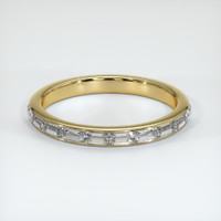 14K Yellow Gold Diamond Channel Wedding Band Video
