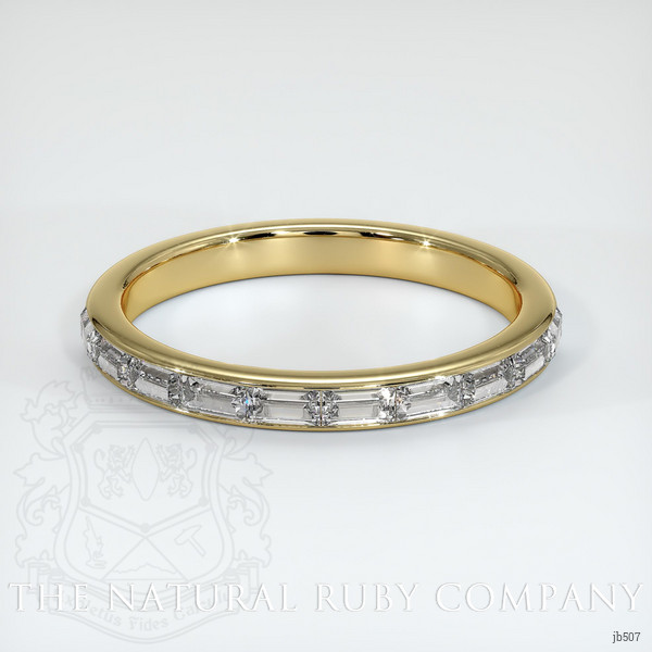 14K Yellow Gold Diamond Channel Wedding Band