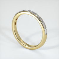14K Yellow Gold Diamond Channel Wedding Band Image