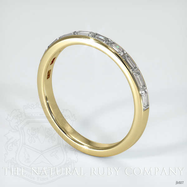 14K Yellow Gold Diamond Channel Wedding Band