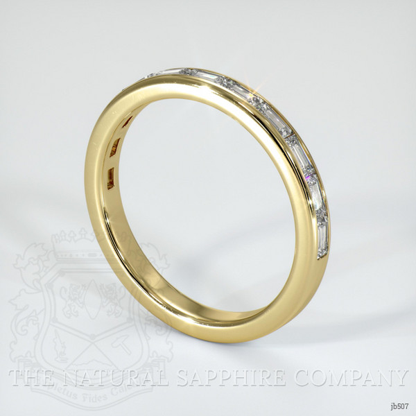 14K Yellow Gold Diamond Channel Wedding Band