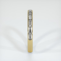14K Yellow Gold Diamond Channel Wedding Band Image