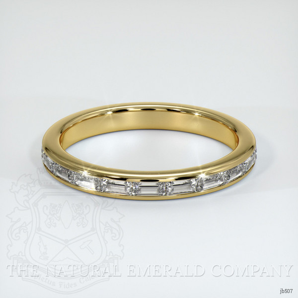 18K Yellow Gold Diamond Channel Wedding Band