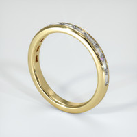 18K Yellow Gold Diamond Channel Wedding Band Image