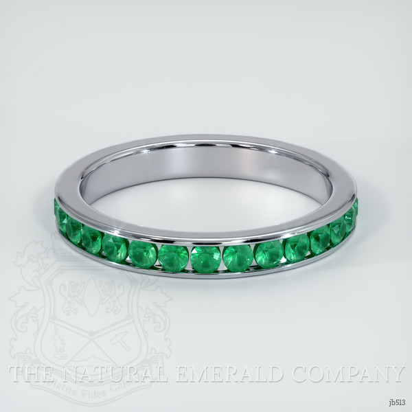 Platinum 950 Emerald Eternity Wedding Band