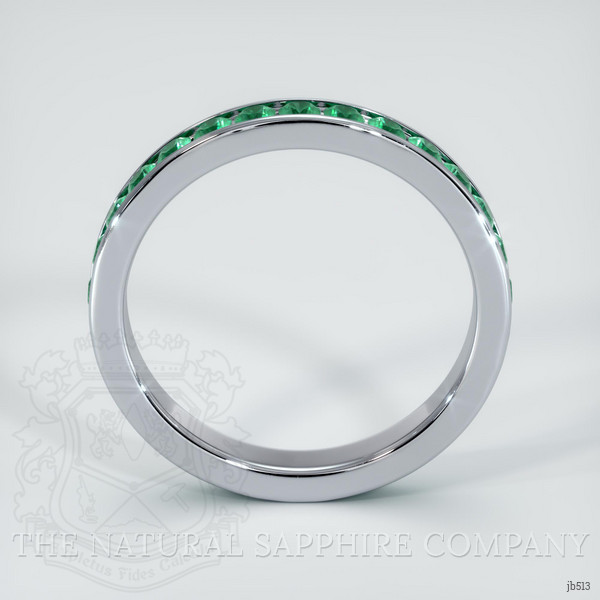 Platinum 950 Emerald Eternity Wedding Band