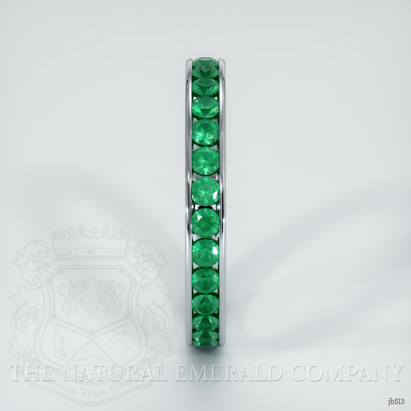 Platinum 950 Emerald Eternity Wedding Band