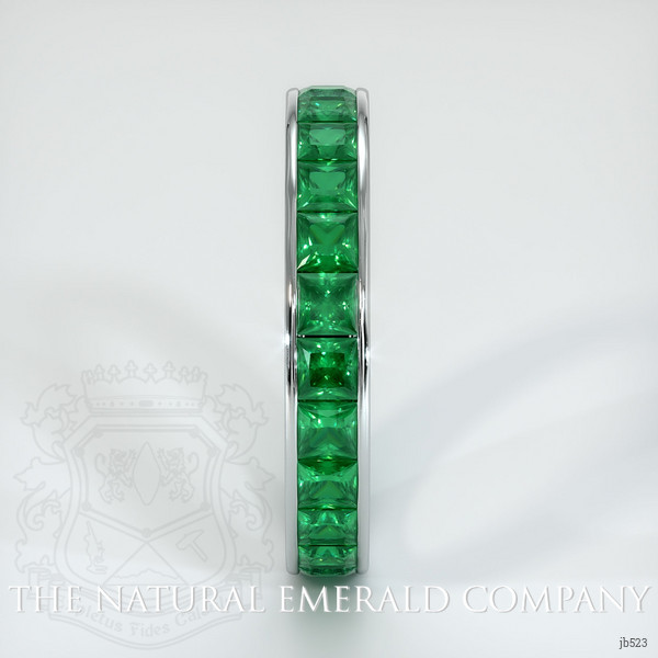 Platinum 950 Emerald Eternity Wedding Band
