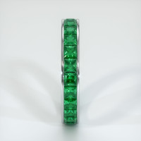 18K White Gold Emerald Eternity Wedding Band Image