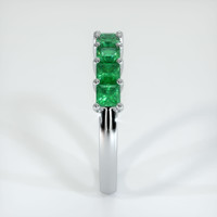 Platinum 950 Emerald Prong Wedding Band Image