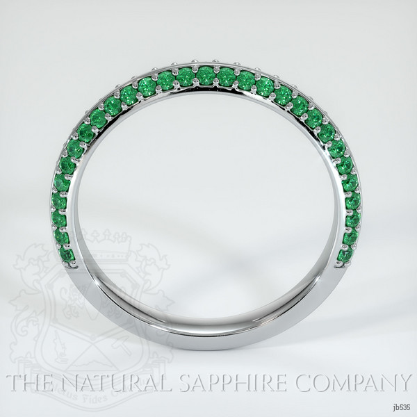 Platinum 950 Emerald Prong Wedding Band
