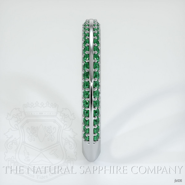 Platinum 950 Emerald Prong Wedding Band