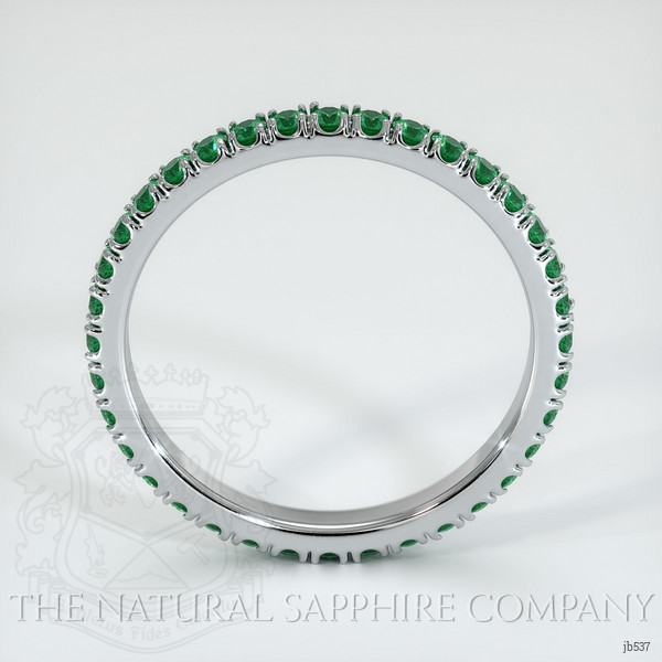 Platinum 950 Emerald Eternity Wedding Band