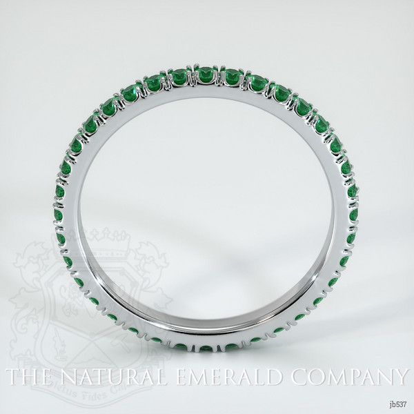 Platinum 950 Emerald Eternity Wedding Band
