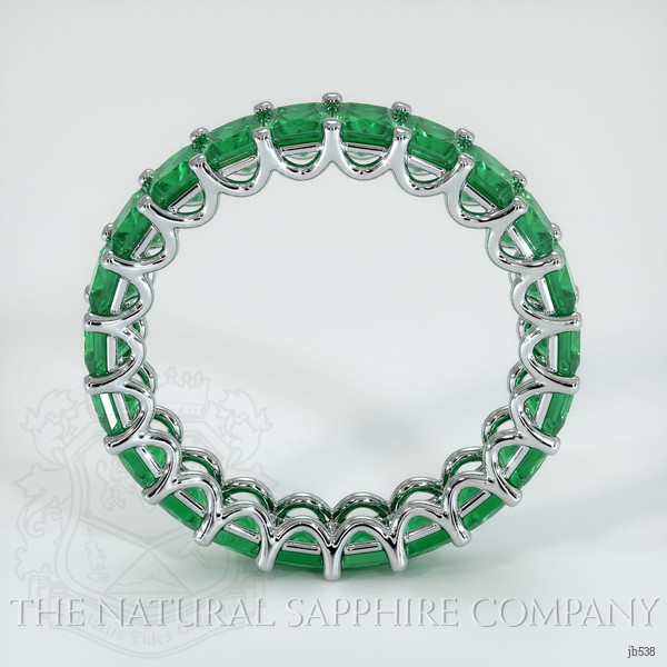 Platinum 950 Emerald Eternity Wedding Band