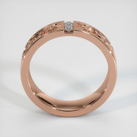 14K Rose Gold Diamond Men's Wedding Band Image