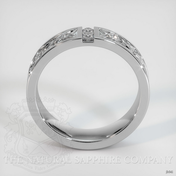 18K White Gold Diamond Men's Wedding Band