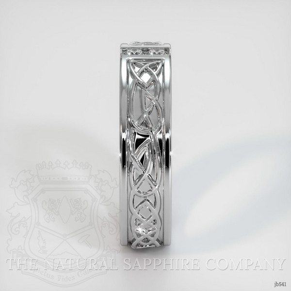 18K White Gold Diamond Men's Wedding Band