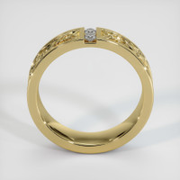 14K Yellow Gold Diamond Men's Wedding Band Image