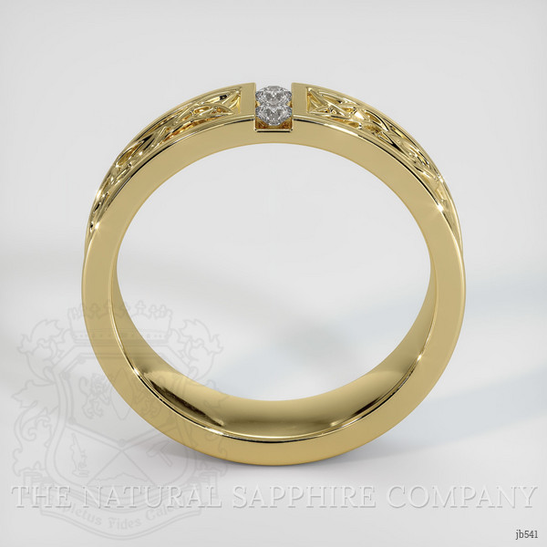 14K Yellow Gold Diamond Men's Wedding Band