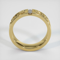18K Yellow Gold Diamond Men's Wedding Band Image
